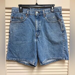 Levi’s 550 Relaxed Fit Denim Shorts Mens 34 - Fits 32 Blue Red Tab Y2K 2001 VTG